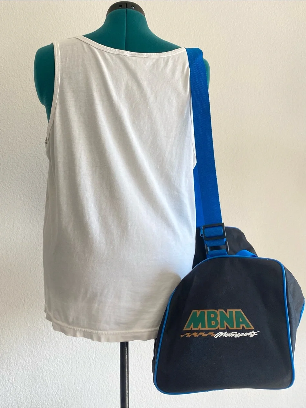 Vintage Nascar MBNA duffle bag